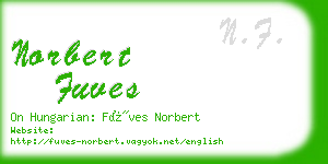 norbert fuves business card